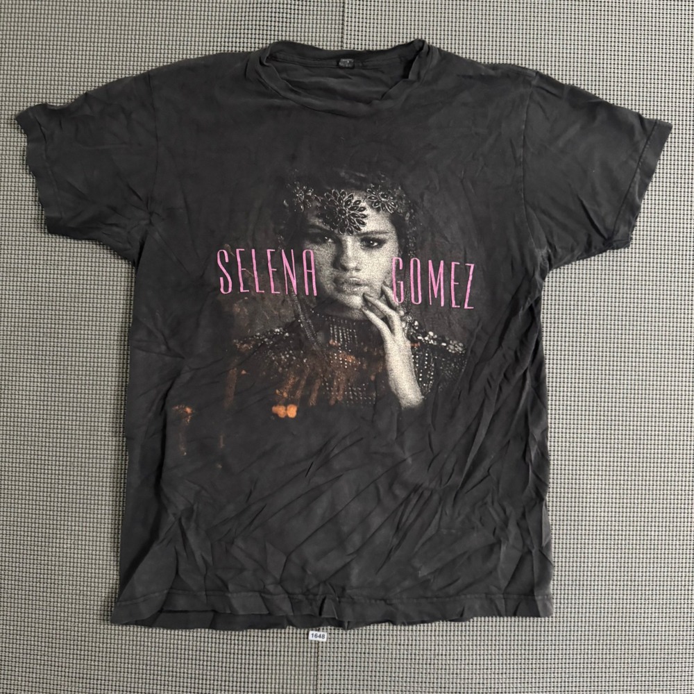 Selena Gomez Stars Dance 2013 World Tour T-Shirt Black Graphic Concert Tee M
